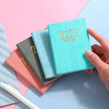 Load image into Gallery viewer, 2023 A7 Mini Notebook 365 Days Portable Pocket Notepad Daily Weekly Agenda Planner Notebooks Stationery Office School Supplies

