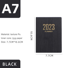 Load image into Gallery viewer, 2023 A7 Mini Notebook 365 Days Portable Pocket Notepad Daily Weekly Agenda Planner Notebooks Stationery Office School Supplies
