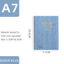 Load image into Gallery viewer, 2023 A7 Mini Notebook 365 Days Portable Pocket Notepad Daily Weekly Agenda Planner Notebooks Stationery Office School Supplies
