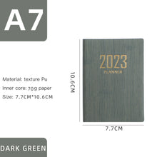 Load image into Gallery viewer, 2023 A7 Mini Notebook 365 Days Portable Pocket Notepad Daily Weekly Agenda Planner Notebooks Stationery Office School Supplies
