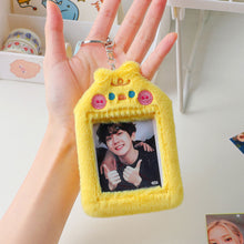 Load image into Gallery viewer, Cute Plush Bear Rabbit Photocard Holder Korea Idol Photocard Protector Case With Keychain For Women Girls ID Card Holder
