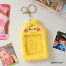 Load image into Gallery viewer, Cute Plush Bear Rabbit Photocard Holder Korea Idol Photocard Protector Case With Keychain For Women Girls ID Card Holder
