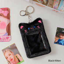 Load image into Gallery viewer, Cute Plush Bear Rabbit Photocard Holder Korea Idol Photocard Protector Case With Keychain For Women Girls ID Card Holder
