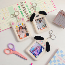 Load image into Gallery viewer, Cute Plush Kitty Puppy Photocard Holder Korea Idol Photocard Protector Case With Keychain For Women Girls ID Card Holder
