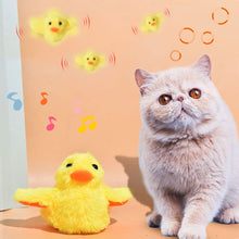 Load image into Gallery viewer, Flapping Duck Cat Toys Interactive Electric Bird Toys Washable Cat Plush Toy With Catnip Vibration Sensor Cats Game Toy Kitten
