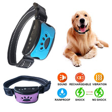 Load image into Gallery viewer, Electric Ultrasonic Pet Dog Anti Barking Device USB Charging Dogs Training Collar Dog Stop Barking Vibration Anti Bark Collar Waterproof
