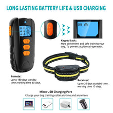 Load image into Gallery viewer, 3 IN 1 Electric Dog Training Collar Pet Remote Control Barkproof Collars Anti Barking Device Beep Vibration Sound Flashlight Rechargeable Waterproof
