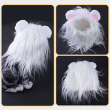 Load image into Gallery viewer, Pet Halloween Hat Cute Lion Mane Cat Wig Hat Dogs Cat Funny Costume Decor Accessories Lion Wig Fancy Hair Cap Pet Supplies
