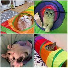 Load image into Gallery viewer, Pet Cat Tunnel Toys Foldable Pet Kitty Training Interactive Fun Toy For Cats Rabbit Small Animal Play Tunnel Tube
