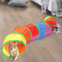 Load image into Gallery viewer, Pet Cat Tunnel Toys Foldable Pet Kitty Training Interactive Fun Toy For Cats Rabbit Small Animal Play Tunnel Tube
