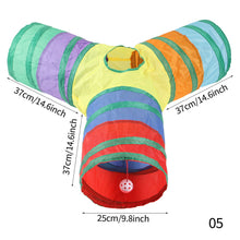 Load image into Gallery viewer, Pet Cat Tunnel Toys Foldable Pet Kitty Training Interactive Fun Toy For Cats Rabbit Small Animal Play Tunnel Tube
