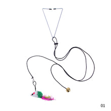 Load image into Gallery viewer, Interactive Cat Toy Hanging Clip Plush Simulation Mouse Retractable Door Hanging Elastic Funny Cats Stick Teaser Toys Pet Supplies
