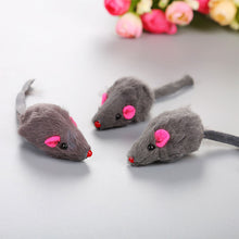 Load image into Gallery viewer, False Mouse Long-haired Tail Mice With Sound Rattling Soft Mini Mouse Plush Toy Funny Sound Squeaky Toy For Cats
