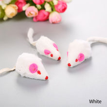 Load image into Gallery viewer, False Mouse Long-haired Tail Mice With Sound Rattling Soft Mini Mouse Plush Toy Funny Sound Squeaky Toy For Cats
