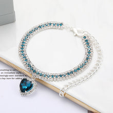 Load image into Gallery viewer, Heart Shape Diamond Inlaid Pet Cat Collar Pets Shiny Crystal Collars Footprints Accessories For Kitten Dog Collar Cat Necklace
