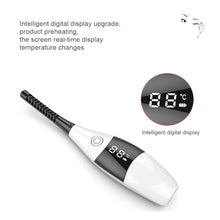 Load image into Gallery viewer, Electric Digital Display USB Charging Intelligent Heated Eyelash Curler Two-speed Temperature Control Lasting Shaping Tool
