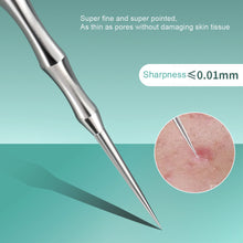 Load image into Gallery viewer, Stainless Steel Acne Needle Acne Squeezing Tool Double Ended Acne Needle Black Headed Needle Cell Acne Needle

