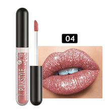 Load image into Gallery viewer, Metallic Color Non Stick Cup Lip Color Pearlescent Diamond Lip Polarized Lip Glaze Liquid Lipstick Makeup Cosmetics
