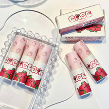 Load image into Gallery viewer, Cute Waterproof Velvet Pink Brown Lip Glaze Matte Liquid Lipstick Strawberry Nude Red Lip Mud Cheek Rouge Tint Cosmetics
