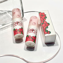 Load image into Gallery viewer, Cute Waterproof Velvet Pink Brown Lip Glaze Matte Liquid Lipstick Strawberry Nude Red Lip Mud Cheek Rouge Tint Cosmetics
