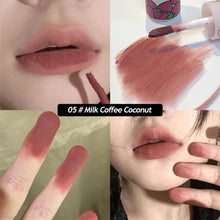 Load image into Gallery viewer, Cute Waterproof Velvet Pink Brown Lip Glaze Matte Liquid Lipstick Strawberry Nude Red Lip Mud Cheek Rouge Tint Cosmetics
