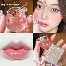 Load image into Gallery viewer, Pink Cherry Honey Nourishing Lip Gloss Moisturizing Lip Balm Anti-cracking Anti-wrinkle Lip Oil Peach Sleeping Lip Repair Care
