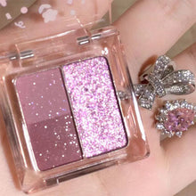 Load image into Gallery viewer, Mini Eyeshadow Palette Portable Flash Earth Purple Color Matte Eyeshadow Long Lasting Waterproof Shimmer Pigment Makeup Cosmetics
