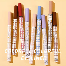 Load image into Gallery viewer, Waterproof Smooth Colorful Eyeliner Pencil Matte Long Lasting Not Blooming Black Eyeliner Pen Liquid Eye Liner Makeup Cosmetics
