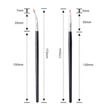 Load image into Gallery viewer, Professional Soft Multi Eyeliner Brush Fine Concealer Brush Angle Bend Eyeliner Brush Lying Silkworm Outline Brush Eye Liner Makeup Tools
