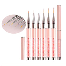 Load image into Gallery viewer, Acrylic Diamond Nail Art Pencil Nail Art Brush Manicure Tools Lines Stripe Flower Nail Art Painting Drawing Line Brush
