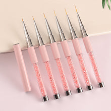 Load image into Gallery viewer, Acrylic Diamond Nail Art Pencil Nail Art Brush Manicure Tools Lines Stripe Flower Nail Art Painting Drawing Line Brush
