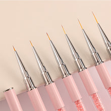 Load image into Gallery viewer, Acrylic Diamond Nail Art Pencil Nail Art Brush Manicure Tools Lines Stripe Flower Nail Art Painting Drawing Line Brush
