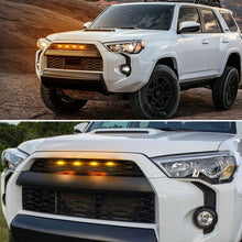Load image into Gallery viewer, 4Pcs LED Front Grille Lights White Amber Light External Grille Lamps Daytime Running Lamps For Toyota 4Runner TRD Pro 2014-2019
