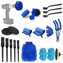 Load image into Gallery viewer, 22Pcs/Set Car Detailing Brush Set Cleaning Brushes Power Scrubber Drill Brush For Car Leather Air Vents Rim Cleaning Dirt Dust Clean Tools
