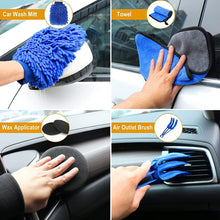 Load image into Gallery viewer, 22Pcs/Set Car Detailing Brush Set Cleaning Brushes Power Scrubber Drill Brush For Car Leather Air Vents Rim Cleaning Dirt Dust Clean Tools
