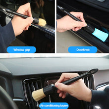 Load image into Gallery viewer, 5Pcs Car Detail Brush Boar Hair Bristle Brushes for Car Cleaning Auto Exterior Interior Detail Tools Dashboard Cleaning Brush
