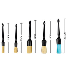Load image into Gallery viewer, 5Pcs Car Detail Brush Boar Hair Bristle Brushes for Car Cleaning Auto Exterior Interior Detail Tools Dashboard Cleaning Brush
