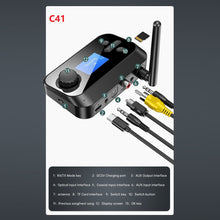 Load image into Gallery viewer, 6 in 1 Long Range Bluetooth 5.1 Audio Transmitter Receiver RCA 3.5mm AUX Stereo Wireless Adapter For PC TV Headphones
