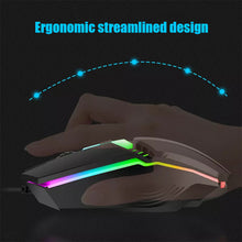 Load image into Gallery viewer, USB Wired Coumpter Gaming Mouse Colorful Glowing Ergonomic Gaming Mouse 4 Button 1600DPI LED Gamer Mice For PC Laptop
