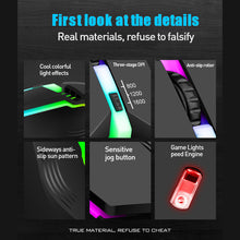 Load image into Gallery viewer, USB Wired Coumpter Gaming Mouse Colorful Glowing Ergonomic Gaming Mouse 4 Button 1600DPI LED Gamer Mice For PC Laptop
