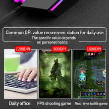 Load image into Gallery viewer, USB Wired Coumpter Gaming Mouse Colorful Glowing Ergonomic Gaming Mouse 4 Button 1600DPI LED Gamer Mice For PC Laptop
