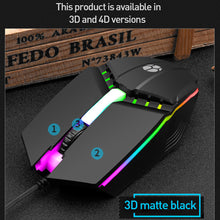 Load image into Gallery viewer, USB Wired Coumpter Gaming Mouse Colorful Glowing Ergonomic Gaming Mouse 4 Button 1600DPI LED Gamer Mice For PC Laptop
