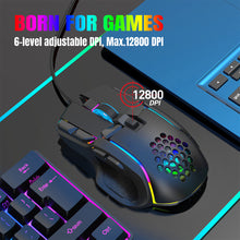 Load image into Gallery viewer, USB Gaming Mouse Computer Mouse RGB Backlight Mause Gamer 10 Buttons Programming 7200dpi Ergonomic Gaming Mouse For Computer
