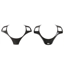 Load image into Gallery viewer, Carbon Fiber Car Steering Wheel Panel Decoration Cover Trim Accessories Moulding Sticker for BMW 1 3 Series E87 E90 E92 E93 2006-2012
