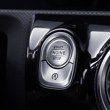 Load image into Gallery viewer, 2Pcs Car Engine Ignition Start Stop Ring Case Sticker Styling For Mercedes Benz A B CLA GLB GLA Class W177 V177 W247 C118 W118 X247 H247 AMG A35 A45 Button Decoration Switch Accessories Covers
