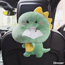Load image into Gallery viewer, Car Tissue Box Creative Short Plush Tissue Box Car Armrest Box Car Seat Decorations Cartoon Accessories
