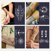 Load image into Gallery viewer, 6pcs/set Small Fresh Tattoo Stickers Cute Style Temporary Tattoo Waterproof Long Lasting Tattoo Stickers
