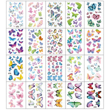 Load image into Gallery viewer, Colorful Butterfly Tattoo Stickers Waterproof Long Lasting Tattoo Stickers Temporary Body Art Tattoo

