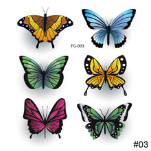 Load image into Gallery viewer, Small Fresh Colorful Tattoo Stickers Butterfly Flower Tattoo Waterproof Long Lasting Tattoo Stickers Temporary Body Art
