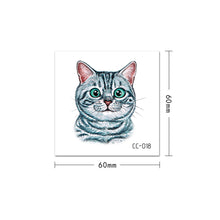 Load image into Gallery viewer, Cartoon Cute Animal Tattoo Stickers Temporary Body Art Tattoo Waterproof Long Lasting Tattoo Stickers
